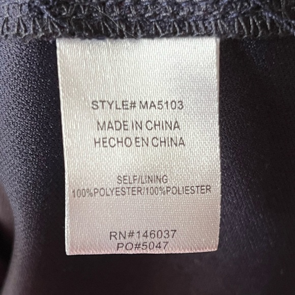 Miss Avenue Navy blue floral Maxi Dress Surplice Split Sleeveless Strappy Sundre - Picture 11 of 11